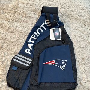 Patriots Navy Team Sling Bag with Logo